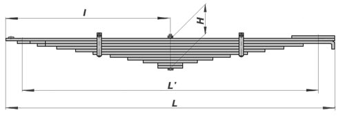 купить Рессора передняя (на 65115) 15т. (11 листов) / АО "ЧМЗ" г.Чусовой