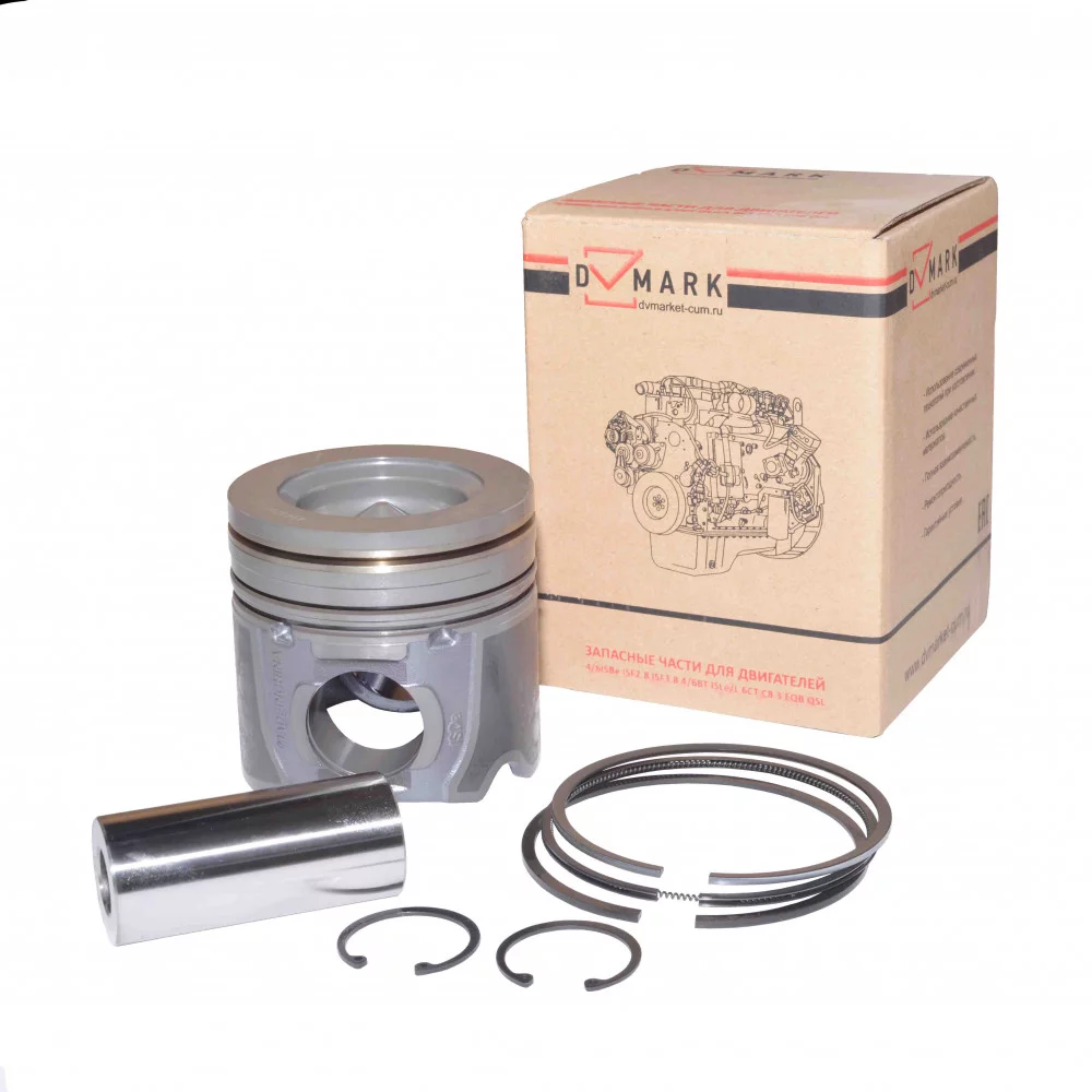 фото ремкомплект поршневой +0,5 (к-т поршневых колец+2 стопор. кольца+палец) (isbe) 4943264 4955642 